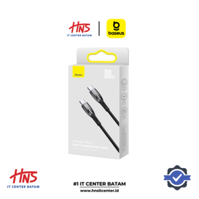 BASEUS KABEL DATA GLIMMER 100W ULTRA FAST CHARGING TYPE-C TO TYPE-C