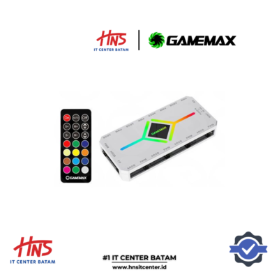 GAMEMAX HUB CONTROLLER V4.0 ARGB PWM + REMOTE CONTROL - WHITE