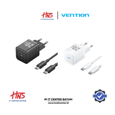 VENTION 1-Port USB-C GAN Charger (20W) with USB-C to USB-C Cable (1M) EU-Plug (TZ-FEPB0-EU-01 TZ-FEPW0-EU-01)
