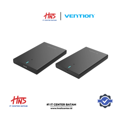 VENTION 2.5 INCH SATA HARD DRIVE ENCLOSURE (USB 3.1 Gen 2- C & USB 3.0 Micro-B) BLACK (KPBB0 KPAB0)