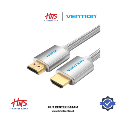 VENTION COTTON BRAIDED HDMI CABLE SILVERY METAL TYPE 1M - 5M (AABIF AABIG AABIH AABII AABIJ AABIL AABIN)
