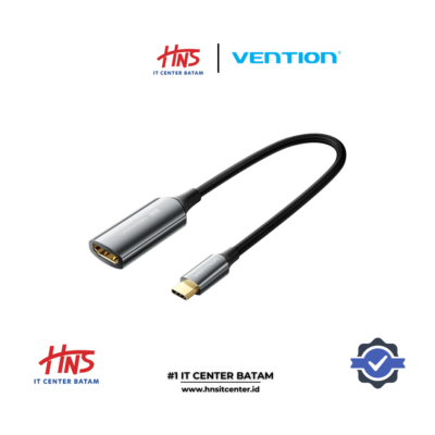 VENTION Cotton Braided USB-C to HDMI 4K Converter 0.25M Black Zinc Alloy Type (CREBC)