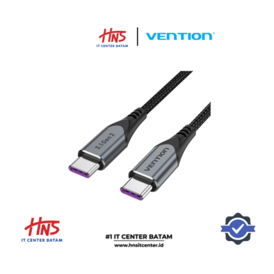 VENTION USB 3.1 Gen2 C Male to C Male 5A Cable 1M Gray Aluminum Alloy Type TAHHF
