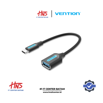 VENTION USB-C 3.1 Gen 1 Male to USB-A Female OTG Cable 0.15M Black PVC Type (CCVBB)