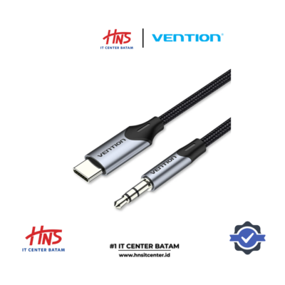 VENTION USB-C Male to 3.5mm Male Cable 1.5 M Gray Aluminum Alloy Type (BGKHG)