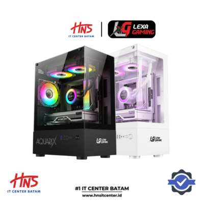 CASING LEXA GAMING AQUARIX Tempered Glass MINI TOWER (Include Fan 3) - mATX