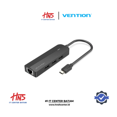 VENTION 5-in-1 USB-C HUB WITH RJ45 LAN FAST ETHERNET - (TGOBB)