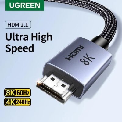 UGREEN HDMI CABLE 8K MALE TO MALE 10M BRAIDED - (25914)