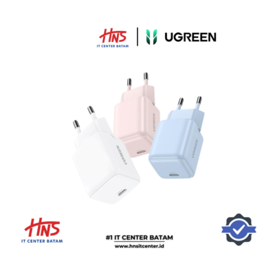 UGREEN CHARGER ADAPTOR GaN N SERIES TYPE-C FAST CHARGING 20W - (55554 - 55555 - 55556)