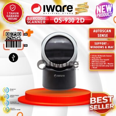 IWARE BARCODE SCANNER OMNI 2D OS-930 BLACK