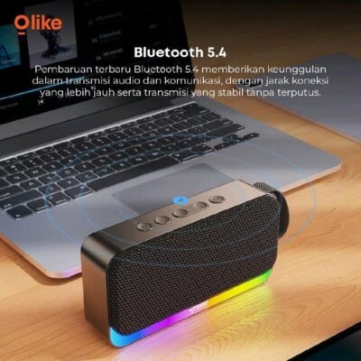 OLIKE SPEAKER SF18 WIRELESS PORTABLE BLUETOOTH BT 5.4 LED LIGHT 1200mAh SUPPORT TWS AUX TF USB