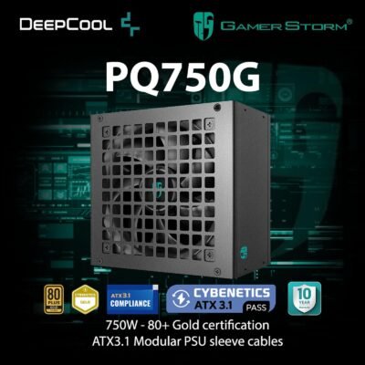 POWER SUPPLY DEEPCOOL PQ750G 750W 80+ GOLD - FULL MODULAR