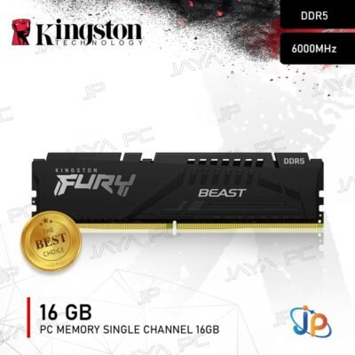 RAM PC DDR5 KINGSTON FURY BEAST 16GB (1x16GB) 6000MHz