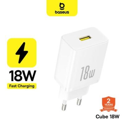 BASEUS CHARGER CUBE FAST CHARGING 1U 18W CLUSTER - (P10111405117-Z1 / P10111405217-Z1)
