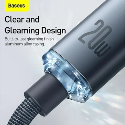 BASEUS KABEL CHARGER FAST CHARGING TYPE-C TO LIGHTNING 2M 20W - (CAJY000303 / CAJY000305)