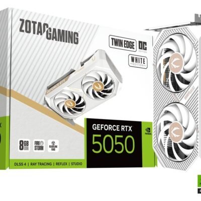 VGA CARD ZOTAC RTX 5050 8GB TWIN EDGE WHITE OC EDITION GDDR6