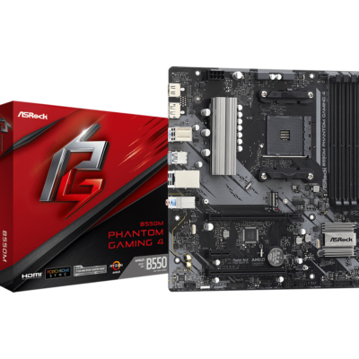 MOTHERBOARD ASROCK B550M PHANTOM GAMING 4 AM4 DDR4 - mATX