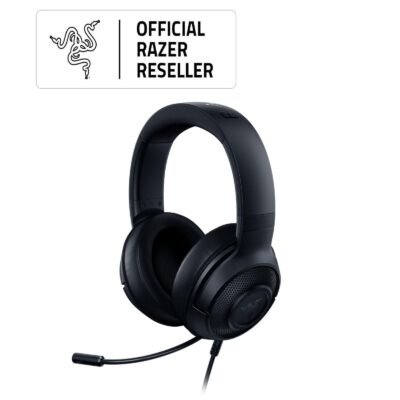 HEADSET RAZER KRAKEN X LITE MULTI PLATFORM BLACK 3.5mm WITH 7.1 SURROUND SOUND