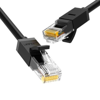 eng pl Ugreen cable internet network cable Ethernet patchcord RJ45 Cat 6 UTP 1000Mbps 1m black 20159 99697 1